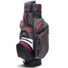 Big Max Dri Lite Silencio 2 Org Cart Bag  Charcoal - Black - White - Red
