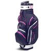 Big Max Dri Lite Silencio 2 Org Cart Bag  Steel Blue - Silver - Fuchsia