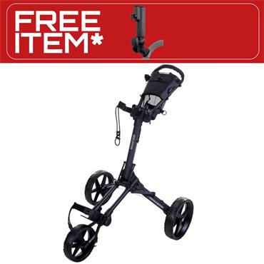 FastFold Square Manual Cart  Charcoal - Black