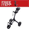 FastFold Square Manual Cart  Charcoal - Black