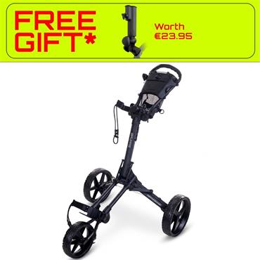 FastFold Square Manual Cart  Charcoal - Black