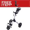 FastFold Square Manual Cart  Silver Black