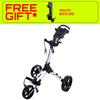FastFold Square Manual Cart  Silver Black