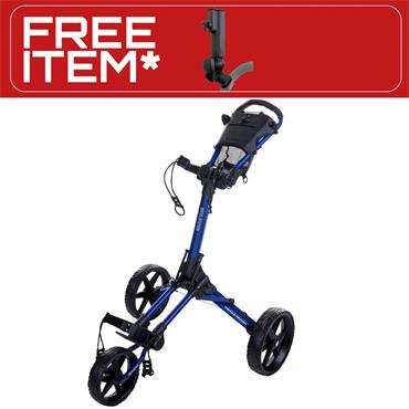 FastFold Square Manual Cart  Navy Matt Black