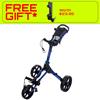 FastFold Square Manual Cart  Navy Matt Black