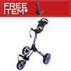 FastFold Square Manual Cart  Grey Matt Purple