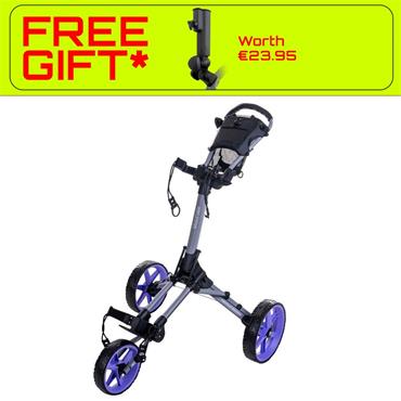 FastFold Square Manual Cart  Grey Matt Purple