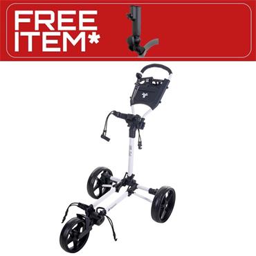 FastFold Slim Manual Cart  White - Black