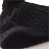 Green Lamb Imogen Fleece Lined Cable Pom Pom  Hat  Black