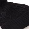 Green Lamb Imogen Fleece Lined Cable Pom Pom  Hat  Black