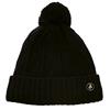 Green Lamb Imogen Fleece Lined Cable Pom Pom  Hat  Black