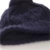 Green Lamb Imogen Fleece Lined Cable Pom Pom  Hat  Navy
