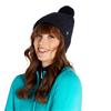 Green Lamb Imogen Fleece Lined Cable Pom Pom  Hat  Navy
