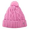 Green Lamb Krista Fleece Lined Cable Hat with Pom P  Bubble Gum