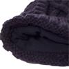 Green Lamb Krista Fleece Lined Cable Hat with Pom P  Navy