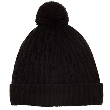 Green Lamb Marybeth Fleece Lined Trellis Hat Black