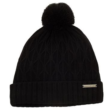 Green Lamb Marybeth Fleece Lined Trellis Hat Black