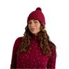 Green Lamb Marybeth Fleece Lined Trellis Hat  Deep Beetroot