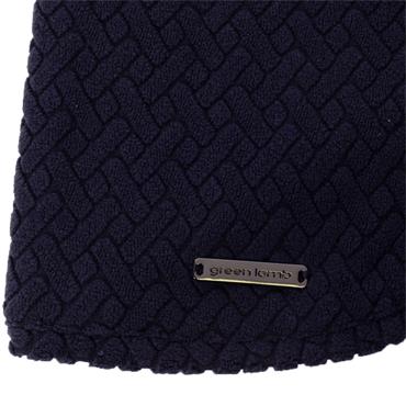 Green Lamb Emer Fleece Snood  Navy