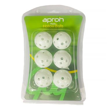 Legend Golfgear Apron Plastic Hollow Balls 6PK  White
