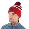 Galvin Green Gents Leighton Bobble Hat  Navy - Red - White
