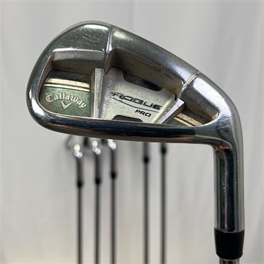 Callaway Rogue Pro 5-PW +1" Stiff Steel Irons Gents RH