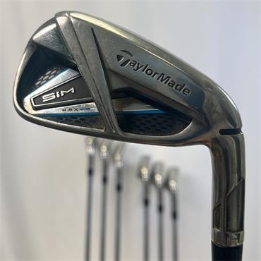 TaylorMade Sim Max 4-PW +0.5" Regular Steel Irons Gents RH