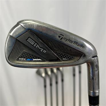 TaylorMade Sim 2 Max 5-AW KBS Stiff Irons Gents RH