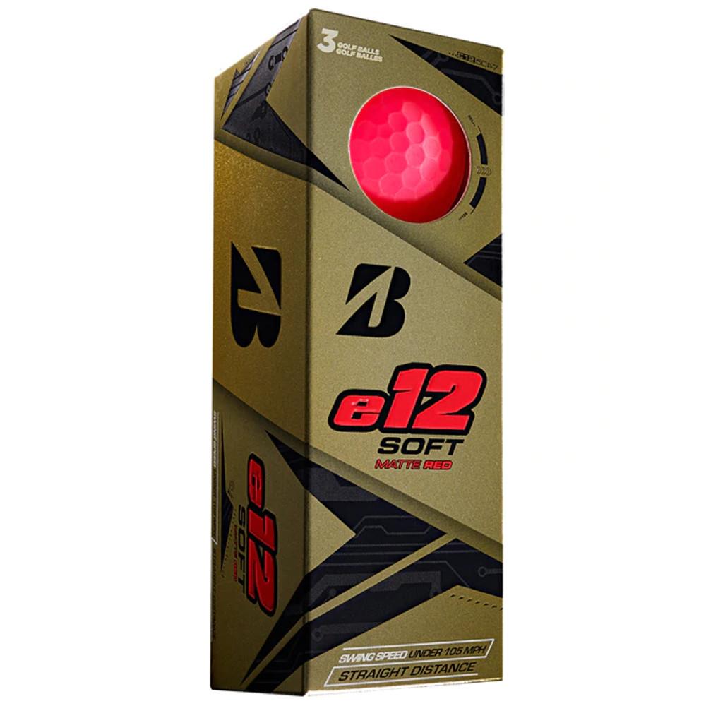 Bridgestone E12 Soft Golf Balls Matte Red Golf Store