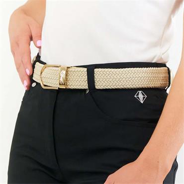 Surprizeshop Woven Golf Belt  Gold