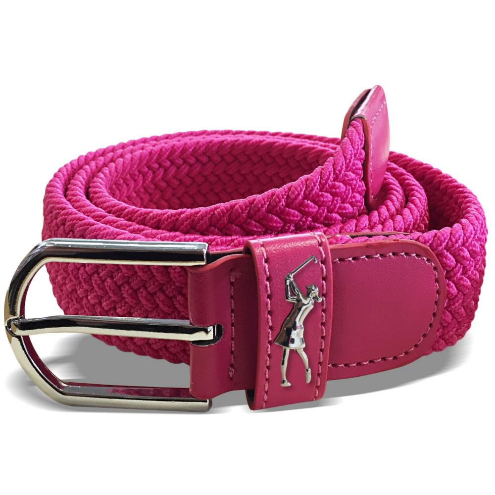 Ladies Woven Golf Belt Hot Pink Golf Store