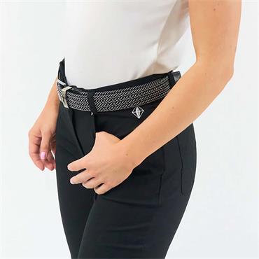 Surprizeshop Woven Belt  Black - White