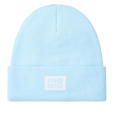 Gym + Coffee Ladies Knit Beanie  Baby Blue