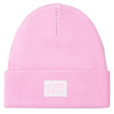 Gym + Coffee Ladies Knit Beanie  Cotton Candy