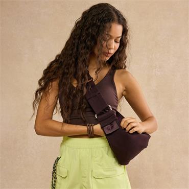 Gym + Coffee Ladies Crossbody Bag  Grape Noir