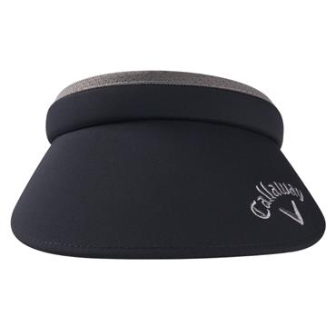 Callaway Ladies Clip Visor  Black - Charcoal
