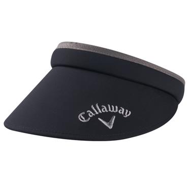 Callaway Ladies Clip Visor  Black - Charcoal