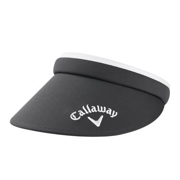 Callaway Ladies Clip Visor  Charcoal - White