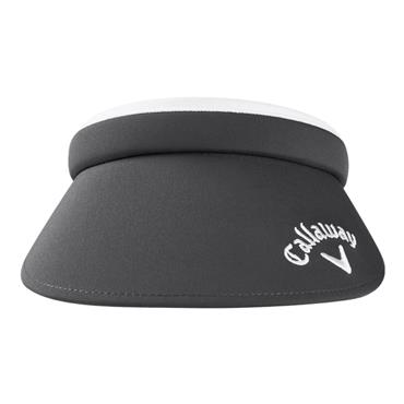 Callaway Ladies Clip Visor  Charcoal - White