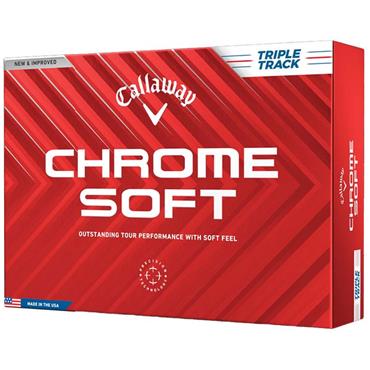 Callaway Chrome Soft Triple Track Balls Dozen White