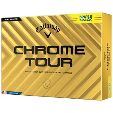 Callaway Chrome Tour Triple Track Balls Dozen Yellow