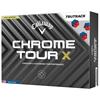 Callaway Chrome Tour X Blu/Red TruTrack Balls Dozen White