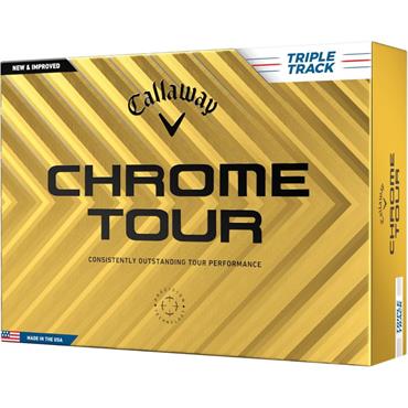 Callaway Chrome Tour 360 Triple Track Ball Dozen White