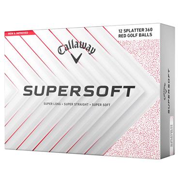 Callaway Supersoft Splatter Balls Dozen Red