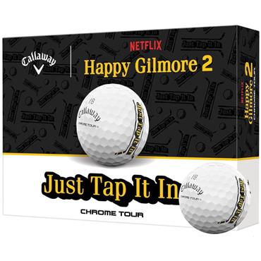 Callaway Chrome Tour Happy Gilmore 2 TAP 12 Ball Dozen White