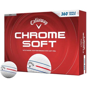 Callaway Chrome Soft 360 Triple Track Balls Dozen White
