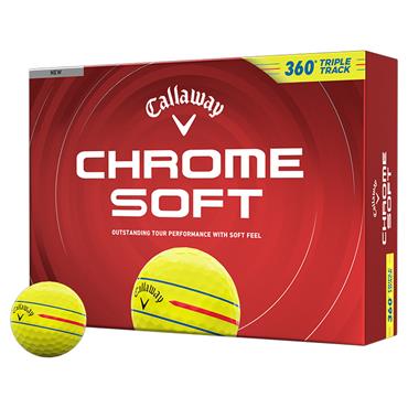 Callaway Chrome Soft 360 Triple Track Balls Dozen Yellow