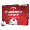 Callaway Chrome Soft Blu/Red Tru Track Balls Dozen Blue - Red