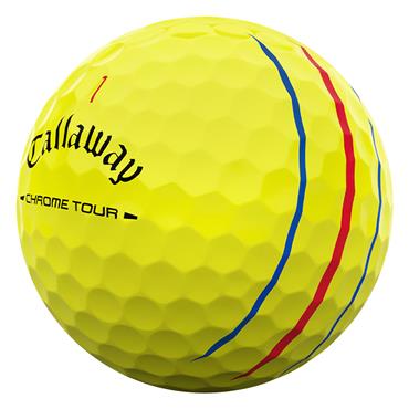 Callaway Chrome Tour Triple Track Balls Dozen Yellow