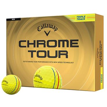Callaway Chrome Tour Triple Track Balls Dozen Yellow